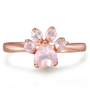 Bague patte de chat rose gold
