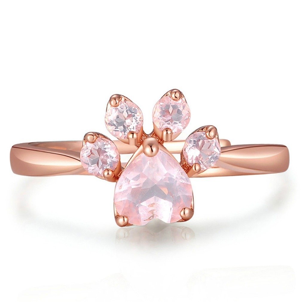 Bague patte de chat rose gold